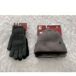 Canada Weather Gear Five Piece Set - New With Tags - 3 Hats & 2 Pairs Of Gloves